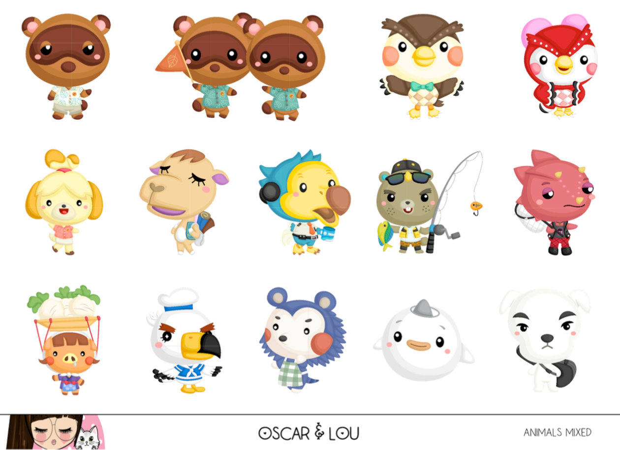 Mini Sheet  - Mixed Animals