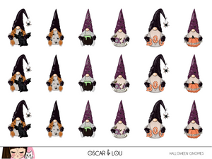Mini Sticker Sheet  - Halloween Gnomes