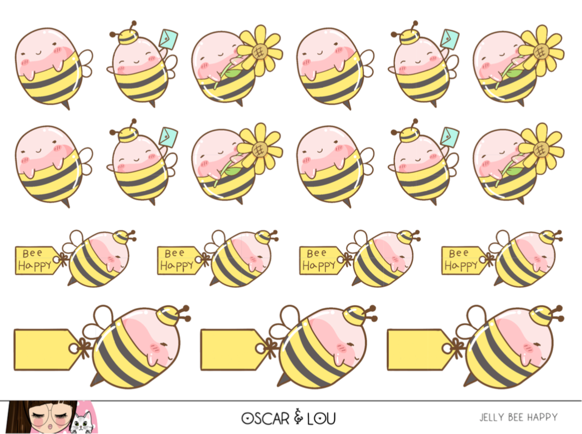 Mini Sheet  - Jelly Bee Happy