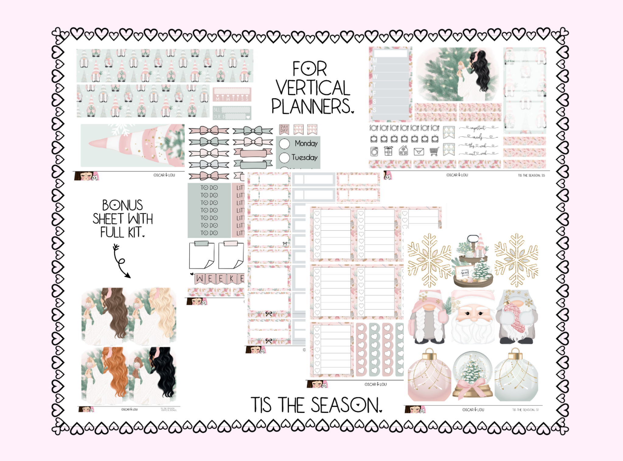 Vertical Sticker Kit - Tis The Season