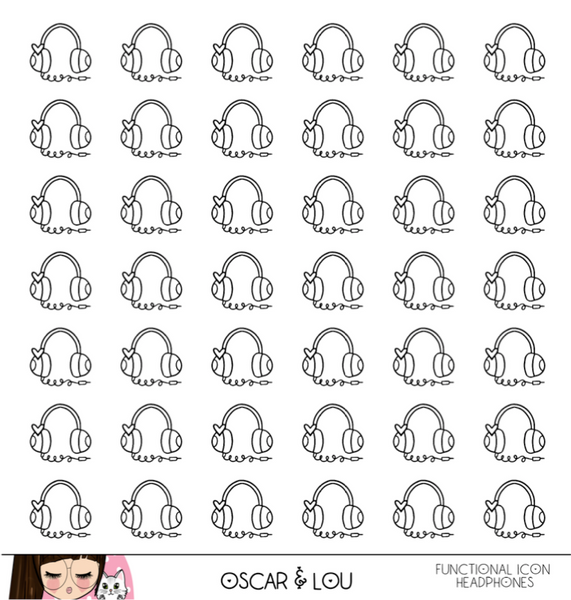 Lil Mini Sheet  - Neutral Heart Planner Icons Set 1