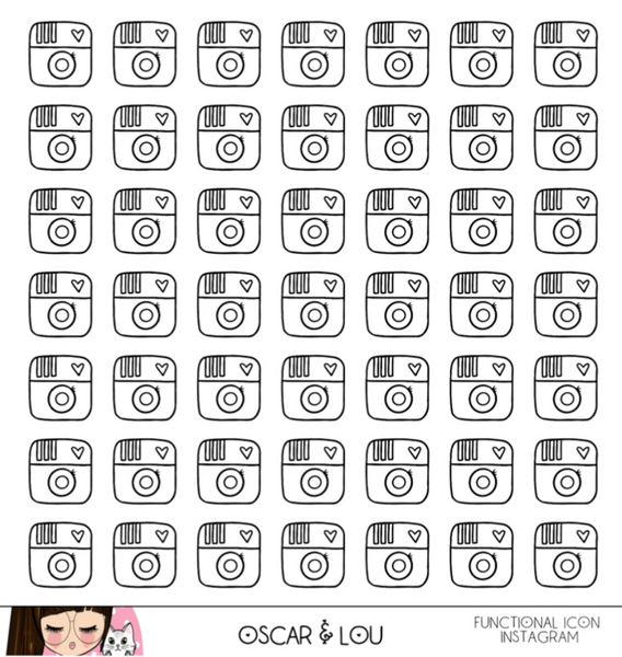 Lil Mini Sheet  - Neutral Heart Planner Icons Set 1