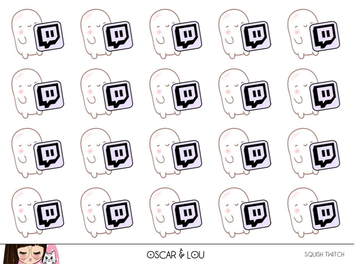 Mini Sheet - Squish Twitch Icon – Oscar & Lou