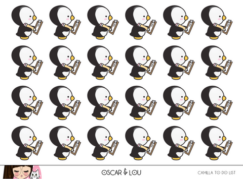 Mini Sheet  - Camilla The Penguin To Do List