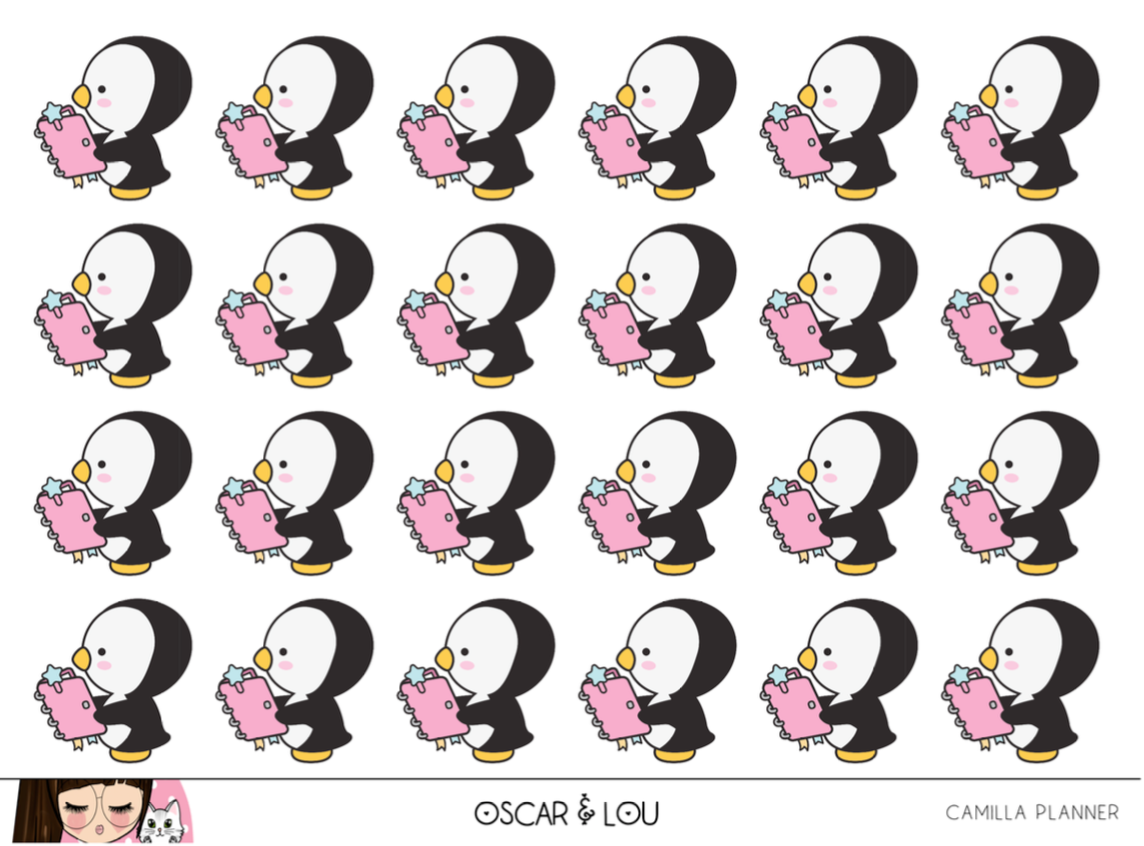 Mini Sheet  - Camilla The Penguin Planner
