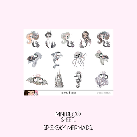 Mini Sheet  - Spooky Mermaids