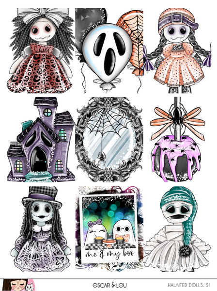 Vertical Sticker Kit - Haunted Dolls