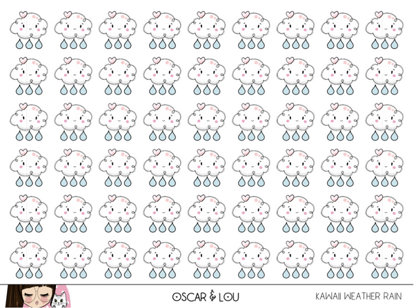 Mini Sticker Sheet  - Kawaii Weather Icons