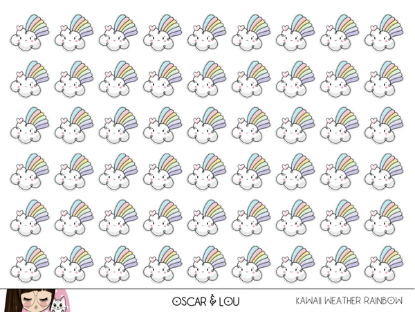 Mini Sticker Sheet  - Kawaii Weather Icons