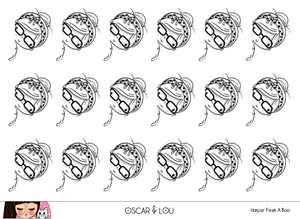 Mini Sticker Sheet  - Harper Peek A Boo