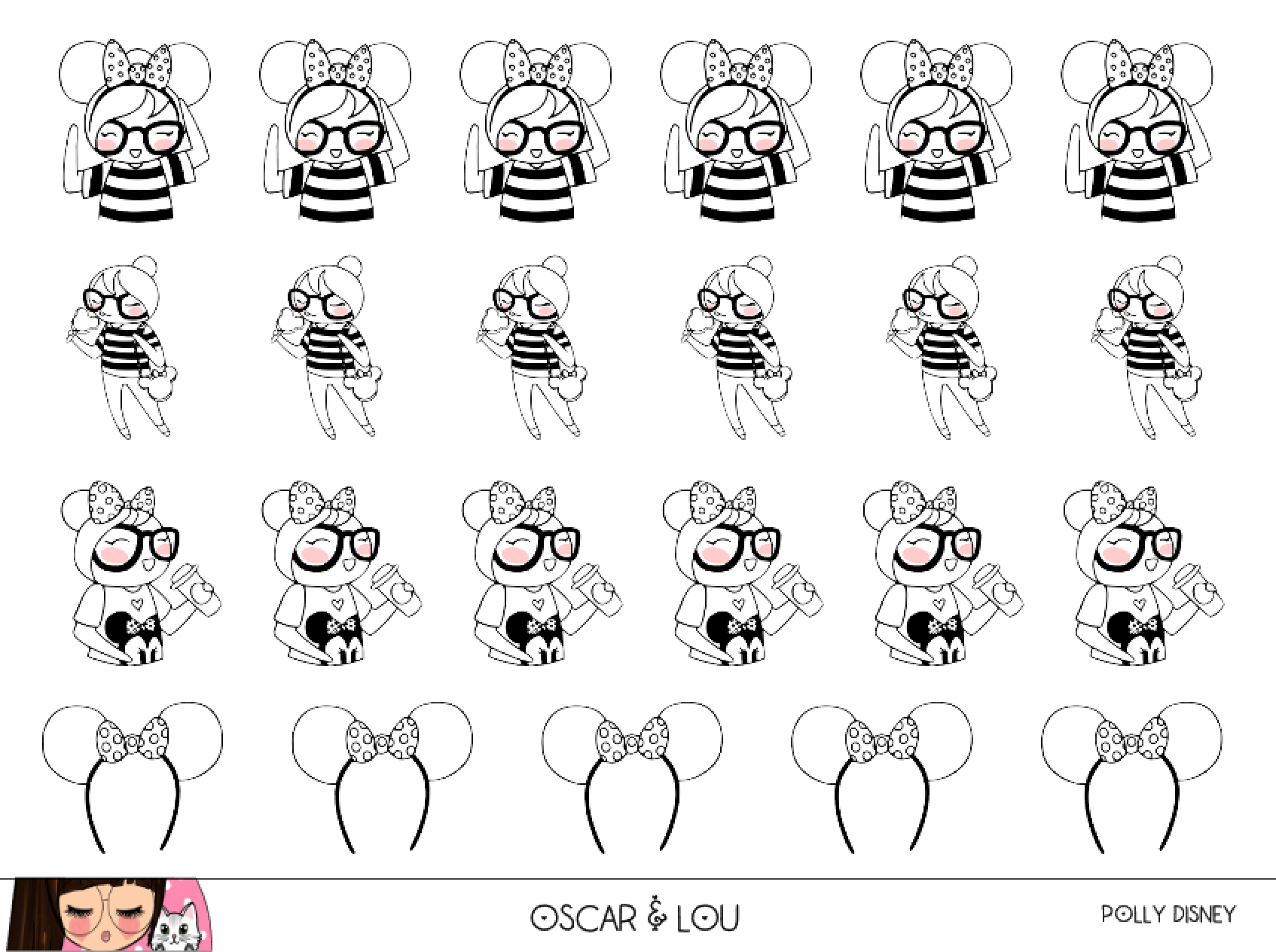 Mini Sheet  - Polly Disney