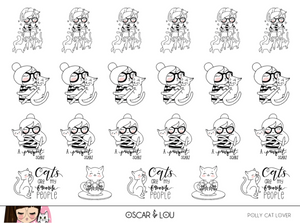 Mini Sheet  - Polly Cat Lover