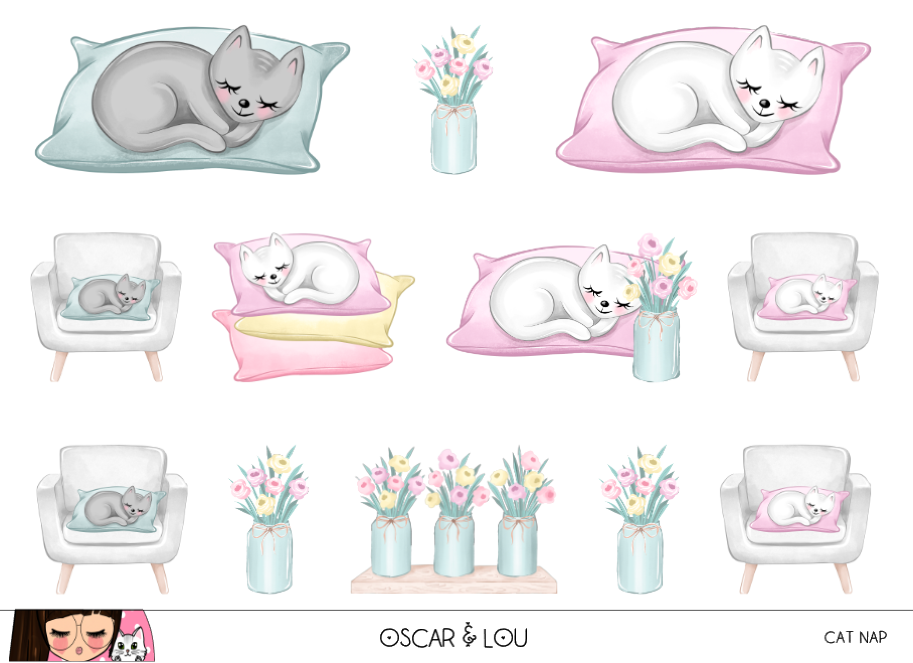Mini Sheet  - Cat Nap